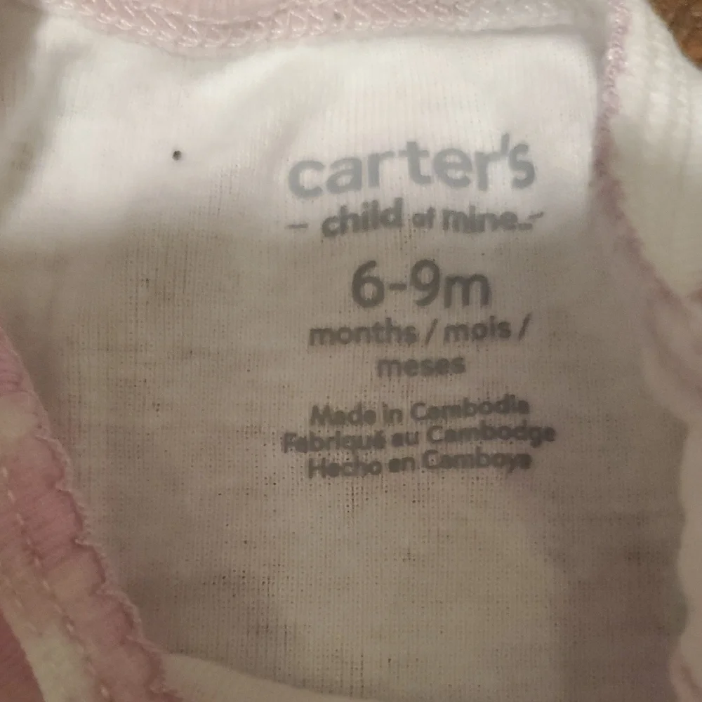 🐻 Carter's Pink Floral Bodysuit
